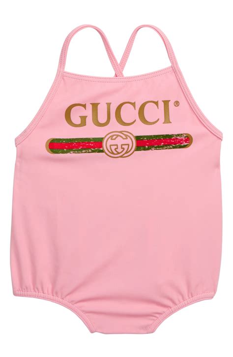 gucci onesie|Gucci infant swimsuit.